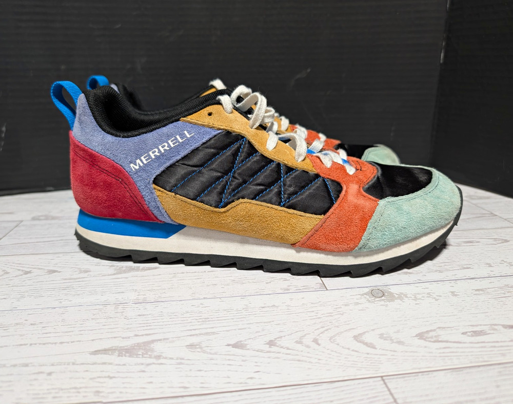 Merrell Alpine Sneaker Multi-Color Suede Nylon J62546 Women's Size 9 Retro Trail